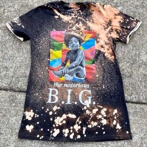 Notorious B.I.G Custom Bleached T-Shirt